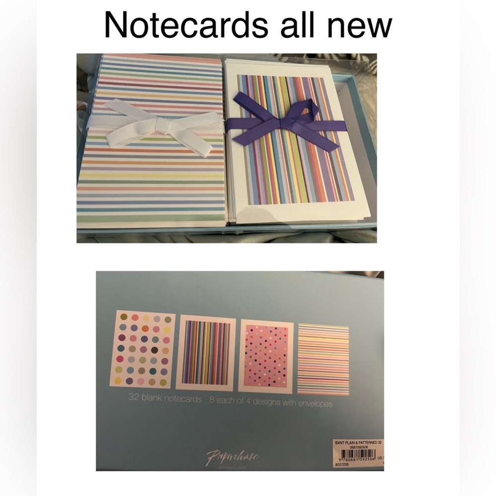 Stationary paper and notecards with envelopes